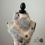 Free Crochet Pattern- Rustic Chunky Button Cowl by The Stitchin Mommy