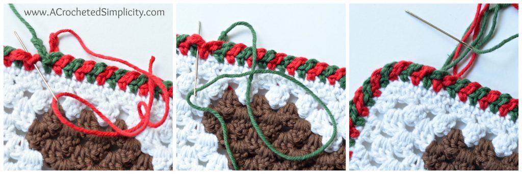 How to Crochet - Criss-Cross Edging a Photo Tutorial by A Crocheted Simplicity
