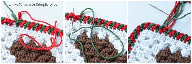 Criss-Cross Crochet Edging – Step-by-Step Photo Tutorial