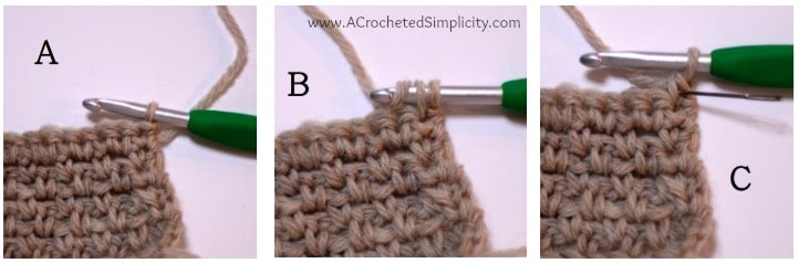How to Crochet the Alternate Double Crochet Stitch - by A Crocheted Simplicity