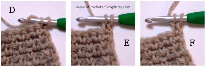 How to Crochet the Alternate Double Crochet Stitch - by A Crocheted Simplicity