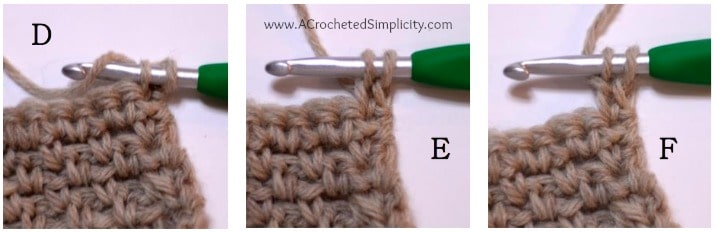 How to Crochet the Alternate Double Crochet Stitch - by A Crocheted Simplicity