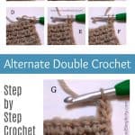 How to Crochet the Alternate Double Crochet Stitch - by A Crocheted Simplicity