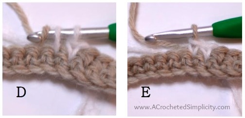 How to Crochet: Color Changes - a photo tutorial by A Crocheted Simplicity