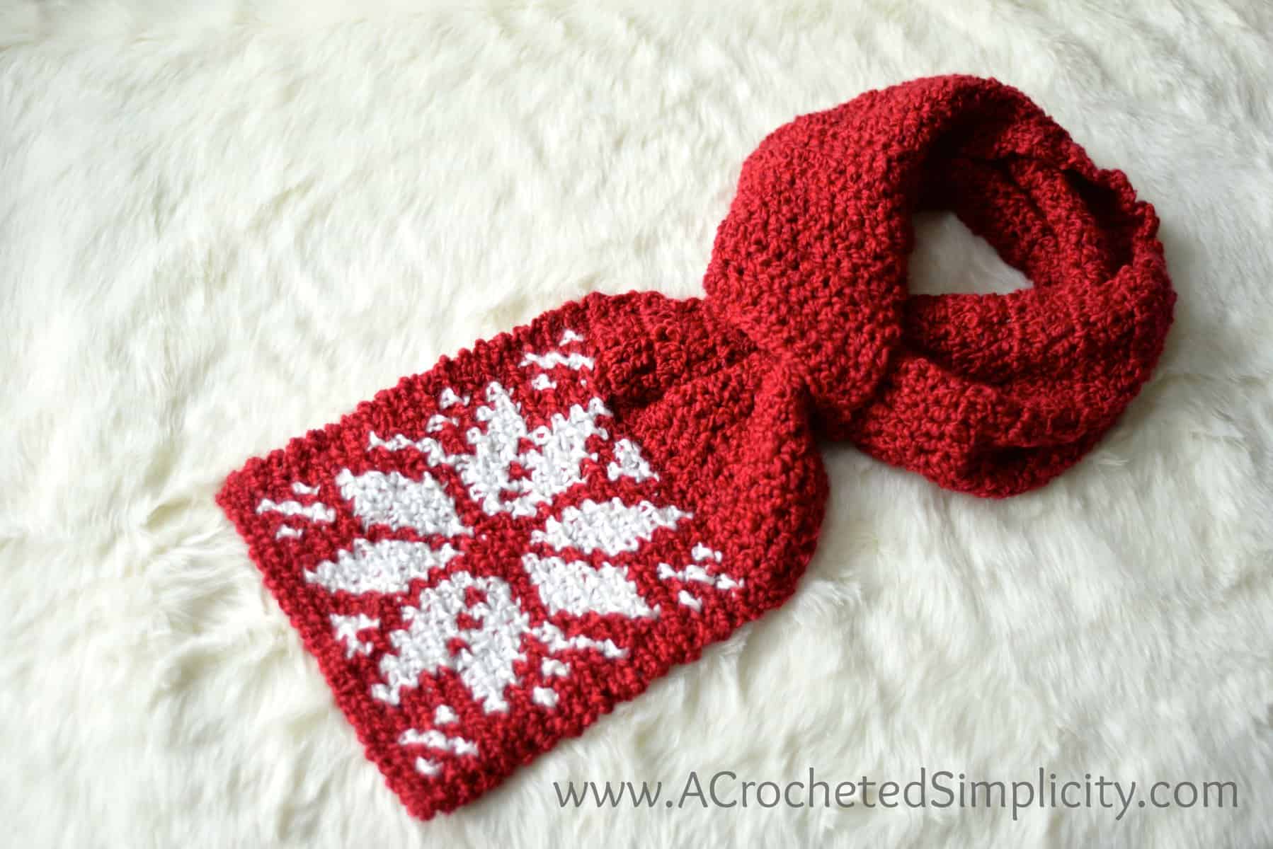 Keyhole scarf knit pattern free