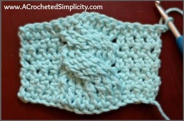 Free Crochet Pattern - Chic Cabled Headwarmer by A Crocheted Simplicity