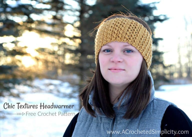 Free Crochet Pattern – Chic Textures Headwarmer