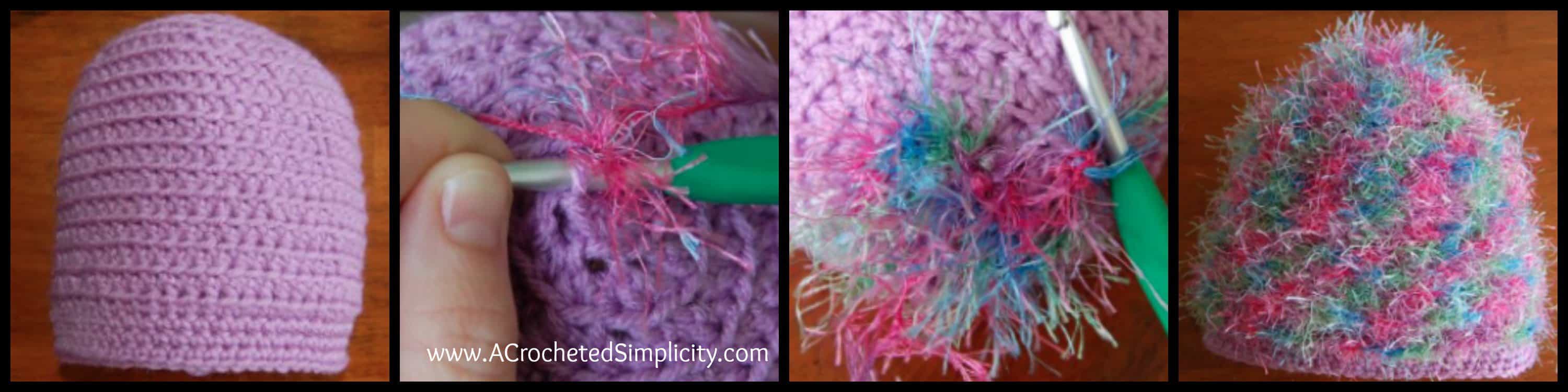 5 Little Monsters: Double Cluster Crocheted Hat