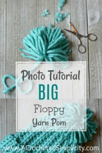 How to Make a Pom Pom - a tutorial by A Crocheted Simplicity