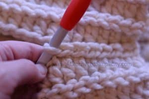 Free Crochet Pattern - Knit-Look Super Bulky Slouch by A Crocheted Simplicity