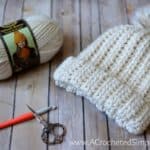 Free Crochet Pattern - Knit-Look Super Bulky Slouch by A Crocheted Simplicity#crochet #knitlookcrochet #crochetslouch