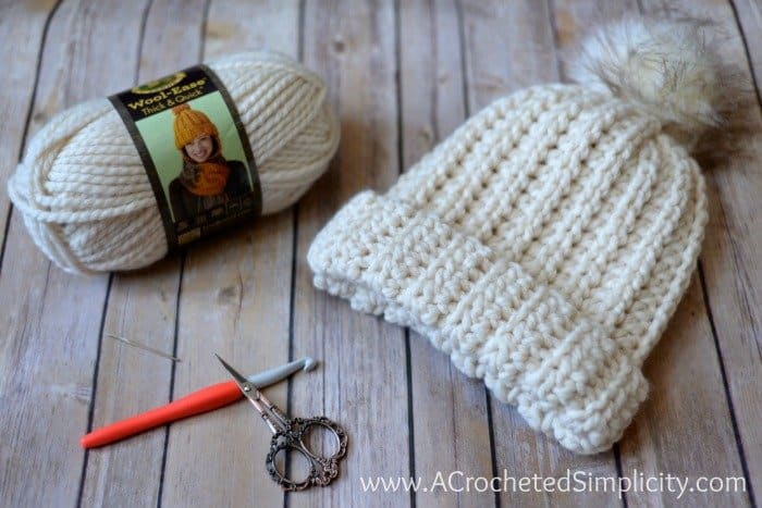 Free Crochet Pattern Knit Look Super Bulky Slouch A