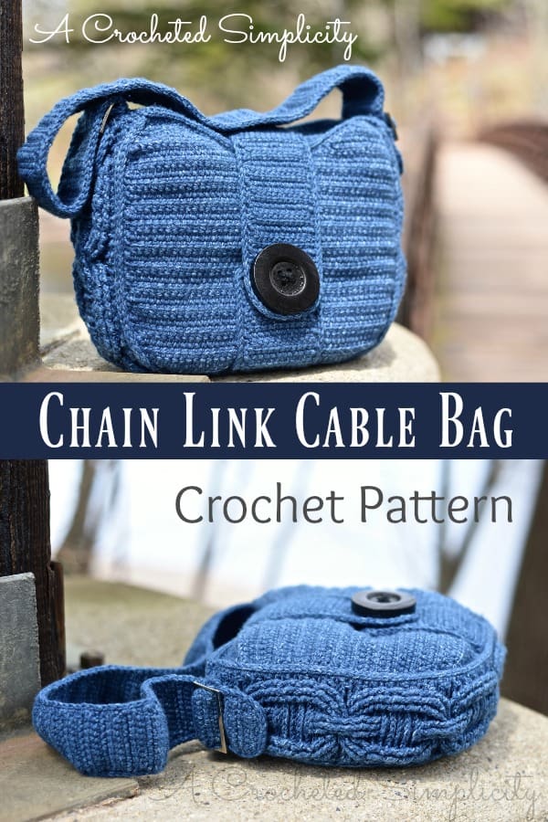 Join us for the Chain Link Cable Bag Crochet Along A Crocheted Simplicity