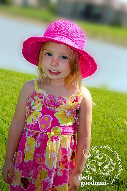 Stop & Rewind Sunhat – Free Crochet Pattern *Doll & Kids’ Sizes