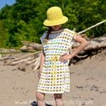 Free Crochet Pattern - Sunny Days Beach Cover-up (18" Doll, Child & Adult Sizes) by A Crocheted Simplicity