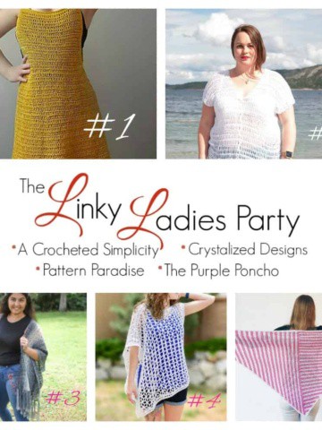 Come join us for The Linky Ladies community link party! Enter for a chance to win a $25 Amazon gift card simply by linking up your knit or crochet project! #link party #crochetlinkparty #knitlinkparty