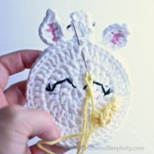 Free Crochet Pattern - Unicorn Earbud Holder by A Crocheted Simplicity #crochet #earbudholder #earbudcase #crochetpattern #handmade