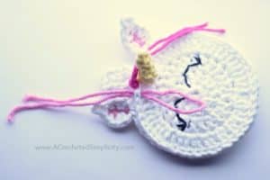 Free Crochet Pattern - Unicorn Earbud Holder by A Crocheted Simplicity #crochet #earbudholder #earbudcase #crochetpattern #handmade