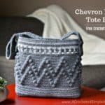 Free Crochet Pattern - Chevron Bobble Tote Bag by A Crocheted Simplicity