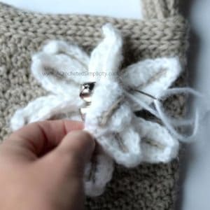 Free Crochet Pattern - Poinsettia Tree Skirt by A Crocheted Simplicity #crochet #crochettreeskirt #christmastreeskirt #crochetpoinsettia