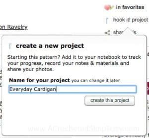 How to Create a Project Page on Ravelry - a tutorial by A Crocheted Simplicity