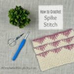 How to Crochet the Spike Stitch - A Step-by-Step Tutorial by A Crocheted Simplicity#crochet #crochetstitch #crochetspikestitch