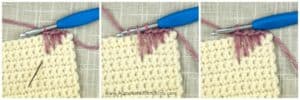 How to Crochet the Spike Stitch - A Step-by-Step Tutorial by A Crocheted Simplicity#crochet #crochetstitch #crochetspikestitch