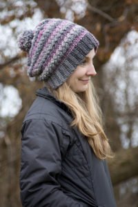 Crochet Pattern - Verity Beanie, Slouch & Messy Bun by Crystalized Designs