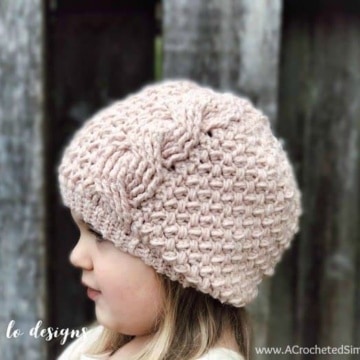 Arrows Beanie & Slouch - Free Crochet Hat Pattern - A Crocheted Simplicity