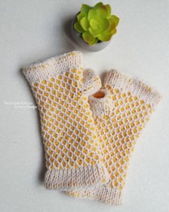 Free Crochet Pattern - Chic Fingerless Gloves by The Purple Poncho