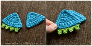 Free Crochet Pattern - Happy Monsters Crochet Bookmark by A Crocheted Simplicity #crochet #freecrochetpattern #crochetbookmark