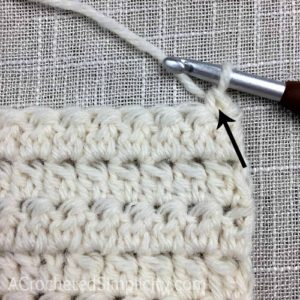 Learn to Crochet the Alternate Double Crochet Cluster Stitch - Crochet Tutorial by A Crocheted Simplicity #crochetstitchtutorial #chainlesscrochetstitch #crochetclusterstitch #doublecrochetcluster #freecrochettutorial