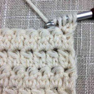 Learn to Crochet the Alternate Double Crochet Cluster Stitch - Crochet Tutorial by A Crocheted Simplicity #crochetstitchtutorial #chainlesscrochetstitch #crochetclusterstitch #doublecrochetcluster #freecrochettutorial