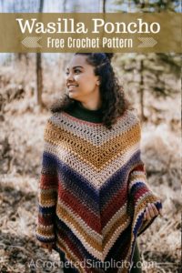 Wasilla Poncho - Free Crochet Poncho Pattern - A Crocheted Simplicity