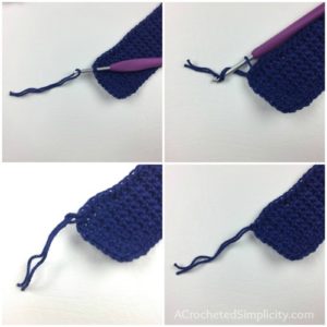 Free Crochet Pattern - Simple Striped Tote Bag by A Crocheted Simplicity #freecrochetpattern #crochettotebagpattern #crochetbagpattern #stripedtotebag