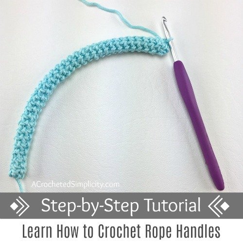 Learn How to Make Crochet Rope Handles