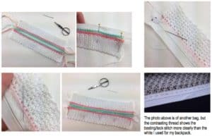 Free Crochet Pattern - Striped Mini-Backpack by A Crocheted Simplicity #freecrochetpattern #crochet #minibackpack #crochetbackpack #handmadebackpack #kidsbackpack #crochetbackpackpattern