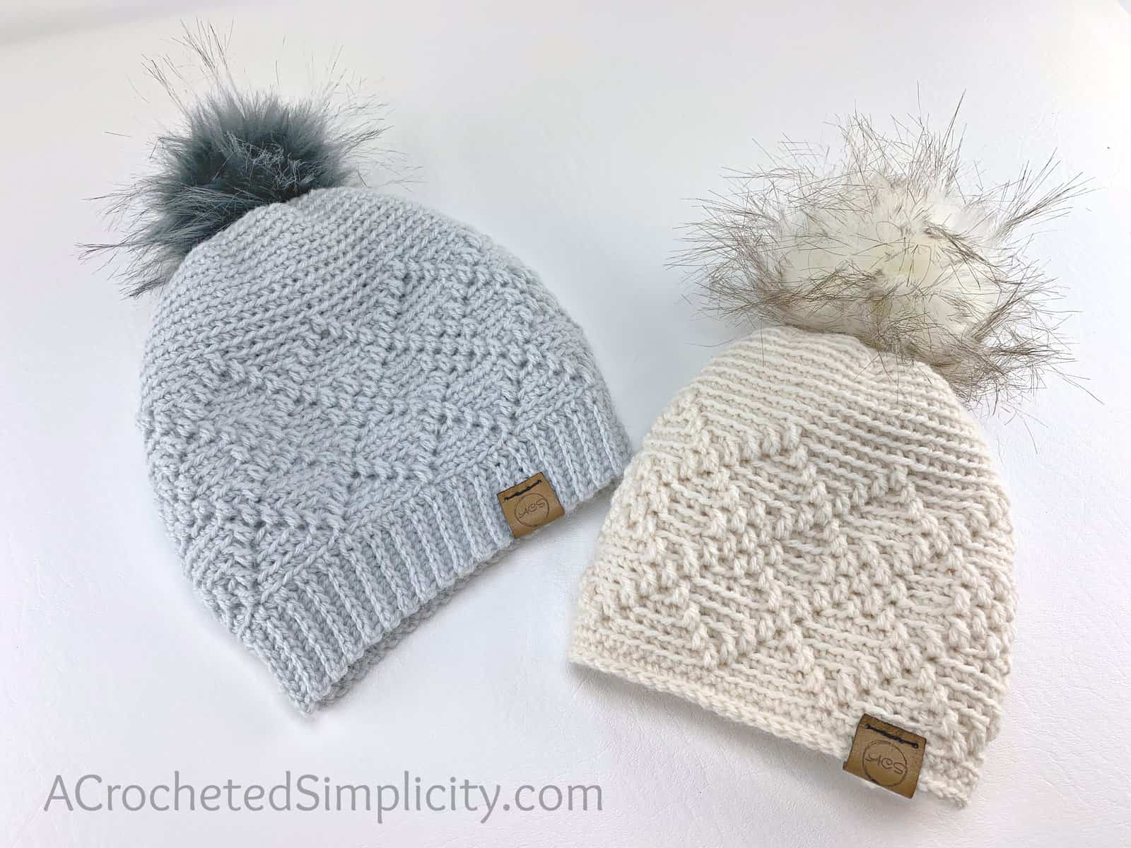 Argyle Beanie & Slouch - Free Crochet Hat Pattern - A Crocheted Simplicity