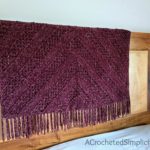 Aubergine Afghan - Free Crochet Blanket Pattern by A Crocheted Simplicity #freecrochetpattern #crochetblanketpattern #crochetafghanpattern #freecrochetblanketpattern #crochet #grannysquareblanket