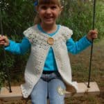 Crochet Cardigan Pattern - Girls Classic Charm Cardigan by A Crocheted Simplicity #crochetcardigan #girlscardigan #crochetforgirls #crochetsweater #crochetcardiganpattern #crochetpattern #handmadecardigan