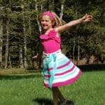 Crochet Skirt Pattern - Sweet & Sassy Girls Skirt by A Crocheted Simplicity #crochetskirtpattern #girlsskirtpattern #crochetskirt #twirlyskirt #crochetforgirls #skirtpattern #handmadeskirt #handmade