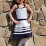 Crochet Sundress Pattern - Sweet & Sassy Sundress by A Crocheted Simplicity #crochetsundress #crochetpattern #girlssundress #girlssundresspattern #crochetsundresspattern #handmadesundress