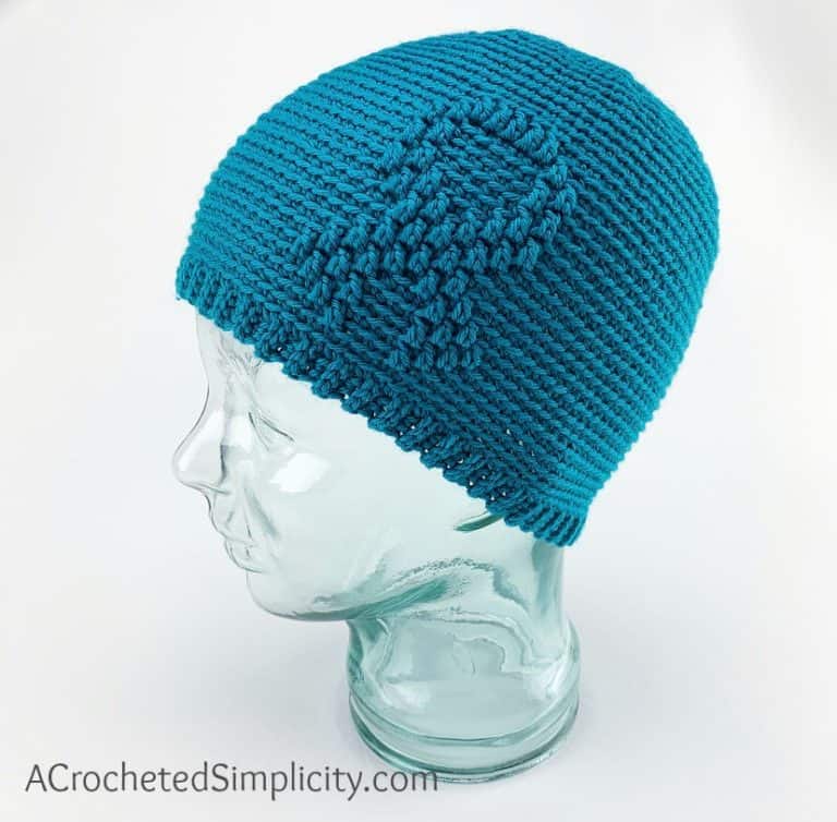 Awareness Ribbon Beanie – Free Crochet Hat Pattern – Worsted