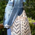 Chevron Chic Crochet Tote Bag Pattern by A Crocheted Simplicity