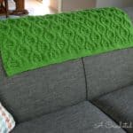 Hourglass Cabled Afghan Crochet Pattern by A Crocheted Simplicity