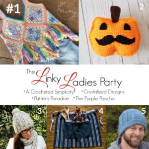 Come join us for The Linky Ladies community link party! Enter for a chance to win a $25 Amazon gift card simply by linking up your knit or crochet project! #link party #crochetlinkparty #knitlinkparty #fiberarts #linkparty
