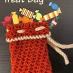 Free Crochet Pattern - Textured Treat Bag by Stitches' n' Scraps