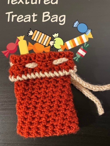 Free Crochet Pattern - Textured Treat Bag by Stitches' n' Scraps