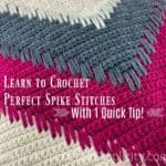 1 Quick & Simple Tip for crocheting PERFECT Spike Stitches - Video Tutorial by A Crocheted Simplicity#crochetvideotutorial #crochetstitchtutorial #crochetspikestitch #crochettip #freecrochetpattern #crochetvideo