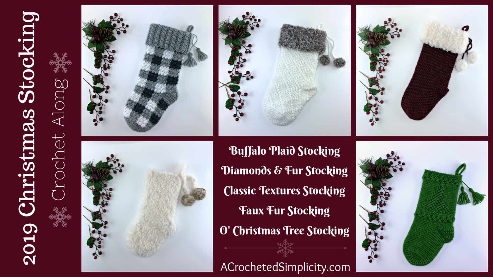 Join us for the 2019 Christmas Stocking Crochet Along! This is a free event for all with weekly prizes. We hope you'll join us!